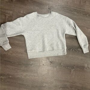 Balance Collection Light Gray Crewneck Sweater